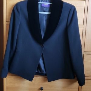 PAOLA Black Jacket w/Velvet Color